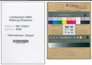 Entnazifizierung Eduard Hammelmann , geb. 02.11.1914 (Angestellter)