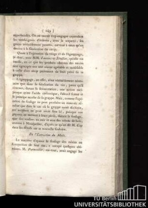De l'extraction du moût