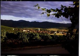 Kirchhofen: vom Batzenberg auf Kirchhofen im Abendlicht
