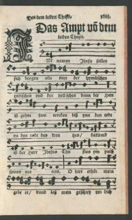 Das Ampt von dem leiden Christi.