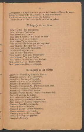 El lenguaje de los colores
