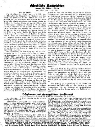 Kirchliche Nachrichten : vom 12. März 1931