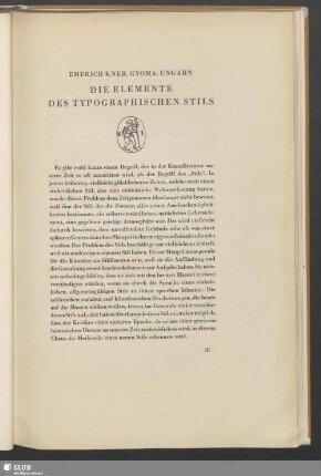 Die Elemente Des Typographischen Stils