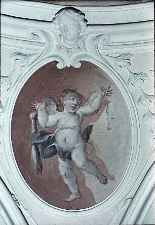 Engel mit Geißel und Fesseln des Heiligen