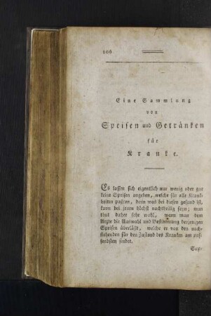 Eine Sammlung von Speisen und Getränken für Kranke.