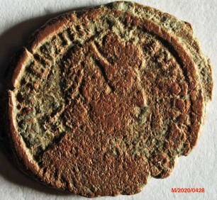 Römische Münze, Nominal Centenionalis, Prägeherr Valentinianus I., Prägeort Aquileia, Original