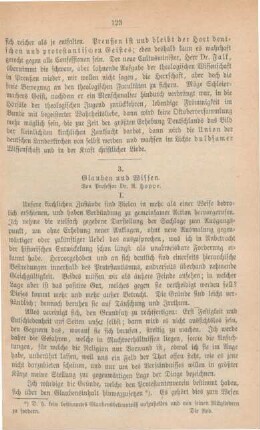 123-129 Glauben und Wissen