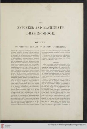 Part first. Construction and use of drawing instruments
