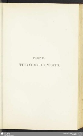 Part II. The ore deposits