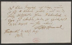 Brief an Ambrosius Kühnel : 28.07.1813