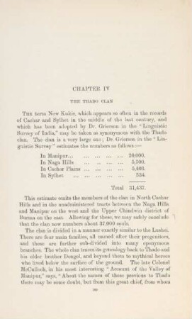 Chapter IV. The Thado clan