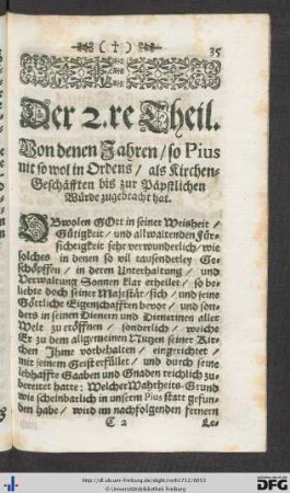 Der 2.te Theil.