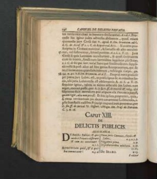 Caput XIII. De Delictis Publicis.
