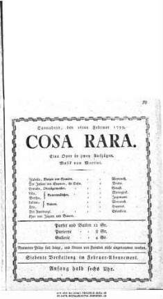 Cosa Rara