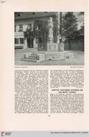 31: Ignatius Taschners Brunnen für den Markt Dachau