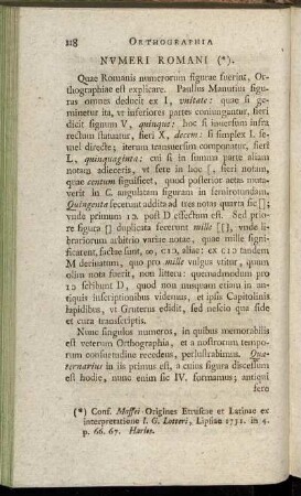 Numeri Romani.