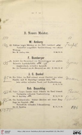 D. Möbel, Spiegel, Truhen, Standuhren, Teppiche (Nr. 129-165)