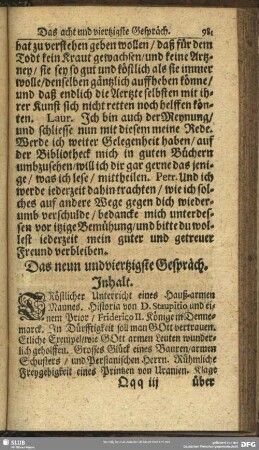 Das neun und viertzigste Gespräch
