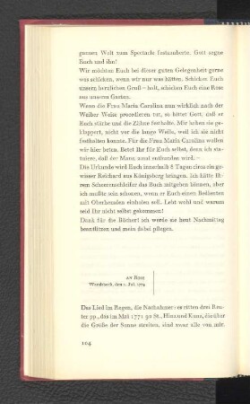 An Boie Wandsbeck, den 1. Juli 1774