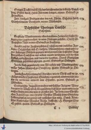 Bäpstischer Theologen Teutsche Schrifften.