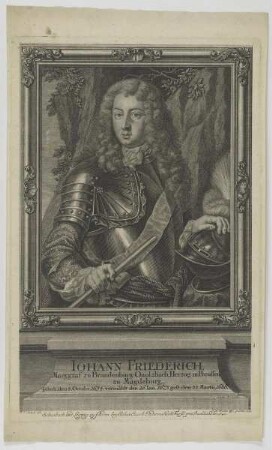Bildnis des Iohann Friederich zu Brandenburg-Onolzbach