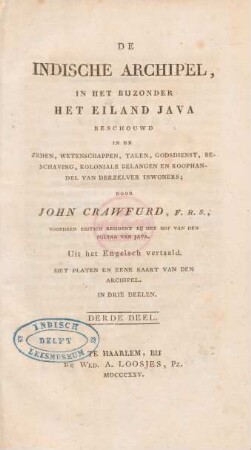 Deel 3: De Indische Archipel, in het bijzonder het eiland Java