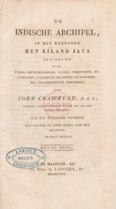 Deel 3: De Indische Archipel, in het bijzonder het eiland Java