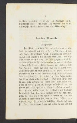 1. Säugethiere.