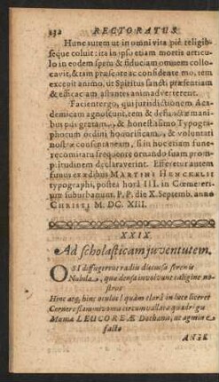 XXIX. Ad scholasticam juventutem.