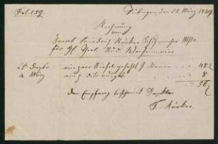 Buchung (21.03.1849)