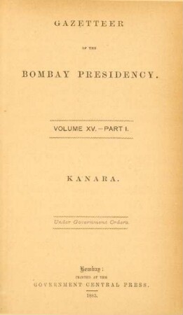 Vol. 15, Pt. 1: K´anara