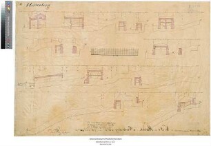 Fort Hartenberg [der Festung Mainz], Blatt IV: Profile