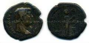 Antike, römische Münze, Denar, Hadrian, 2. Jh.