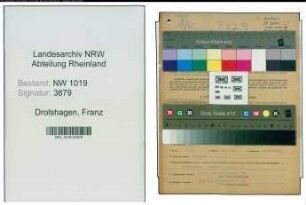 Entnazifizierung Franz Drolshagen , geb. 08.09.1902 (Einkaeufer)