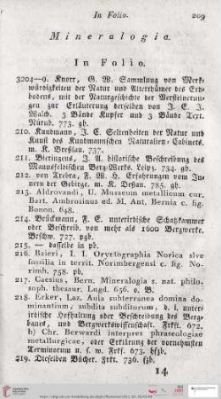 Mineralogia (Nr. 3204 - 3314)