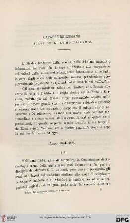 3: Catacombe romane : scavi dell' ultimo triennio