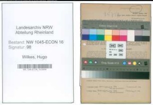 Entnazifizierung Hugo Wilkes , geb. 30.09.1895 (Klempner)