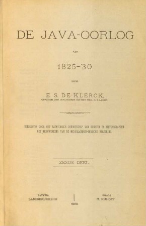 Deel 6: De Java-oorlog van 1825-30