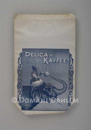 Vier Papiertüten "Delica-Kaffee"