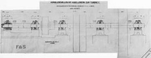 Turbinen-Vorgelege, Schema (F. und S.) : Technikgeschichte | Maschinenbau | Maschinenelemente | Das Kugellager und seine Anwendung