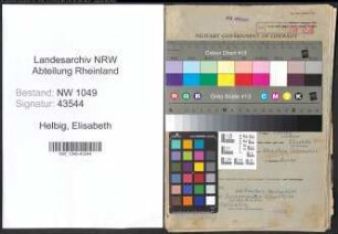 Entnazifizierung Elisabeth Helbig , geb. 25.12.1886 (Lehrerin)