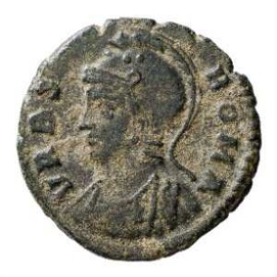 Münze, Follis, Aes 3, 335 - 336 n. Chr.