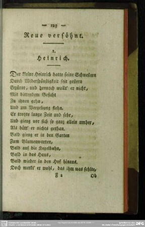 Neue versöhnt