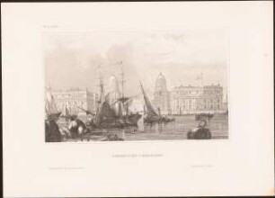 Greenwich Hospital, London: Ansicht von der Themse aus gesehen