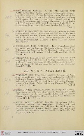 Dosen und Tabatieren (Nr. 64-96)