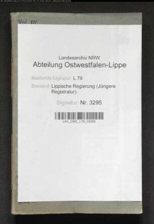 Unterhaltungskosten für die Landeschaussee, Band 16