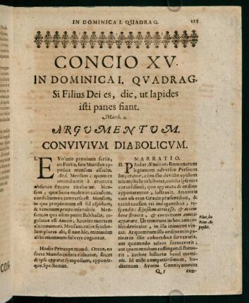 125-132, Concio XV. in dominica I. quadragesime