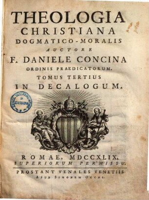 Theologia Christiana Dogmatico-Moralis, 3