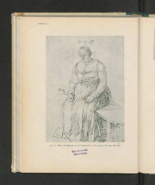 Tafel II Abb. 2. Dürer, Modellstudie für die Melancholie. L. 79. London, Britisches Museum