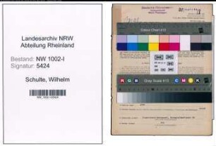 Entnazifizierung Wilhelm Schulte, geb. 27.01.1891 (Architekt)